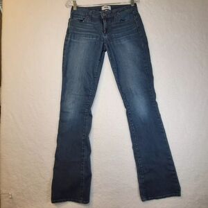 Paige Manhattan Straight Leg/ flared low rise skinny  Jeans Size 28